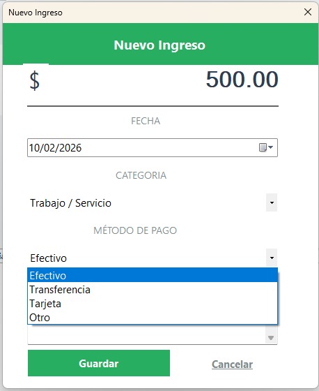 Método de pago