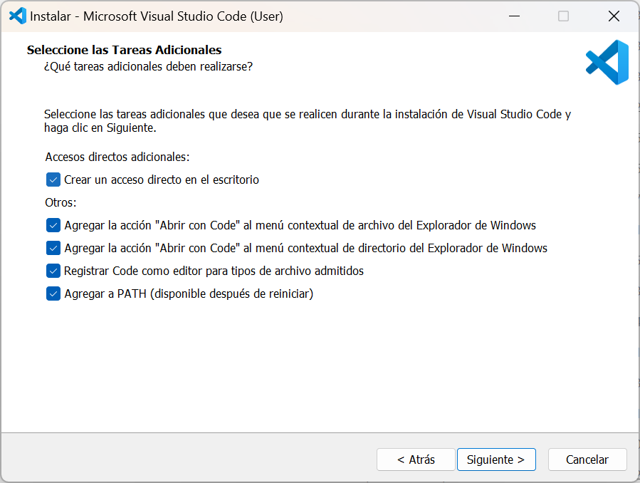 Instalador VSCode parte 2